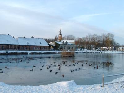 Der Dorfkern im Winter 2007.