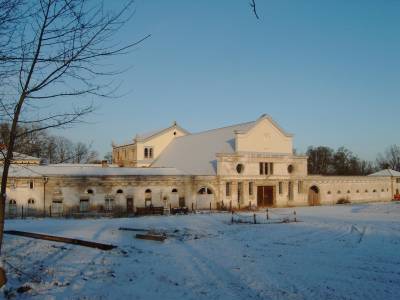 Marstall im Winter 2007 der Ostgiebel.